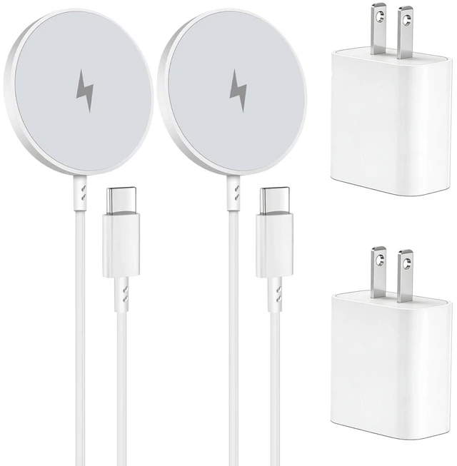 Main image of Magnetic Charger,2Pack Fast Apple Mag-Safe Charger iPhone Magnetic | Magnet Charging Pad Flat Mag Safe Charging for iPhone 17Pro Max/16 Pro Max/16Pro/16/15Pro Max/15 Plus/14/13/12/AirPods Pro3/2