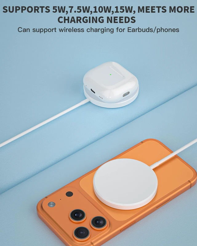 Alt view image 4 of 7 - Magnetic Charger,2Pack Fast Apple Mag-Safe Charger iPhone Magnetic | Magnet Charging Pad Flat Mag Safe Charging for iPhone 17Pro Max/16 Pro Max/16Pro/16/15Pro Max/15 Plus/14/13/12/AirPods Pro3/2