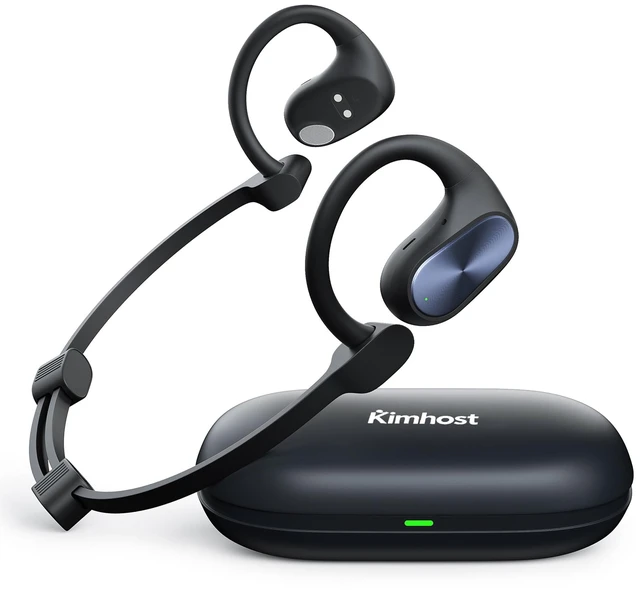 Main image of OBT020 Open Ear Headphones, Running Headphones Bluetooth 5.3 Stereo Deep Bass, 55H Playtime, Crystal Clear Calls, Sweat Resistant Sports Headphones for Running, Cycling, WalkingBlack