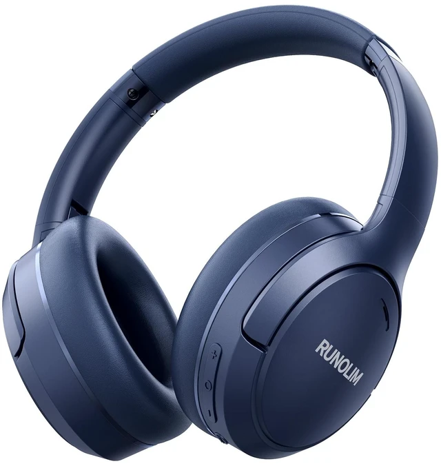 Main image of Active Noise Cancelling Headphones, Wireless Bluetooth Over Ear (Blue)
