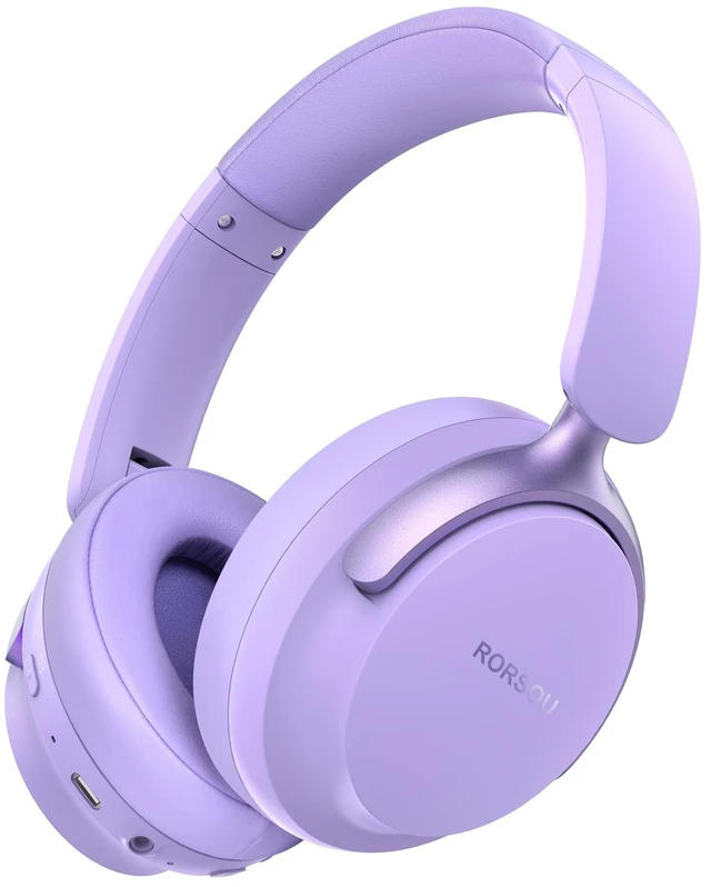Main image of B8 Bluetooth Headphones Over Ear, 6 EQ Music Modes and 50H Playtime Deep Bass Wireless Headphones with Mic, Lightweight Folding HiFi Stereo Headset for iPad/Travel/Tablet/PC/Home Purple