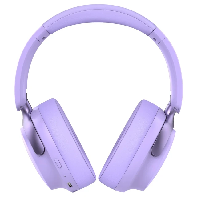Alt view image 2 of 7 - B8 Bluetooth Headphones Over Ear, 6 EQ Music Modes and 50H Playtime Deep Bass Wireless Headphones with Mic, Lightweight Folding HiFi Stereo Headset for iPad/Travel/Tablet/PC/Home Purple