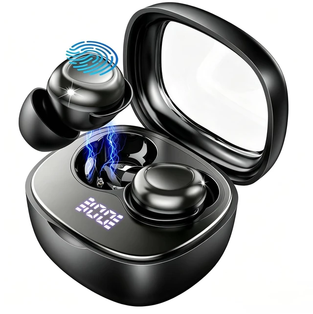 Main image of Wireless Earbuds, 2026 Bluetooth 5.4 Sleep Ear buds, Wireless Headphones | Sleep Mode, 55H Playtime, ENC Dual Mic, IPX7 Waterproof, Digital Battery Display, iOS/Android, Short relaxation/Fitness
