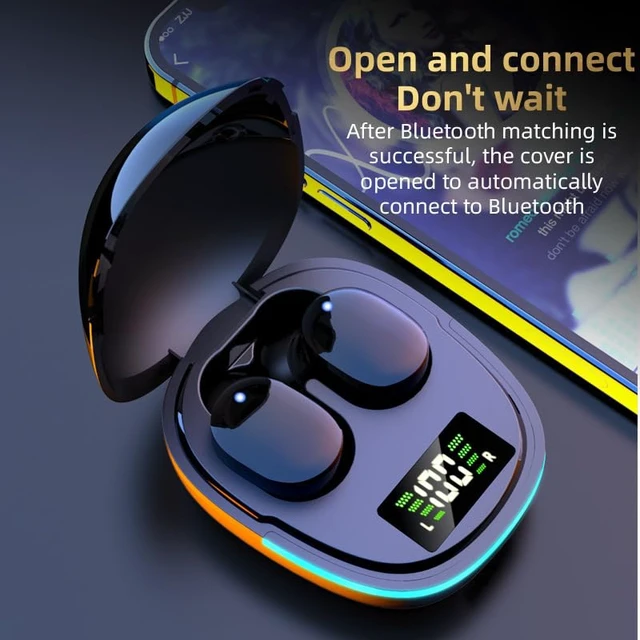 Alt view image 2 of 7 - Wireless Bluetooth 5.4 Earbuds, 40H Playtime,Touch Control Light Weight in Ear Headphones with Built in Mic, with Noice Cancelling, Earphone Clear Calls for Sports Workout, Black