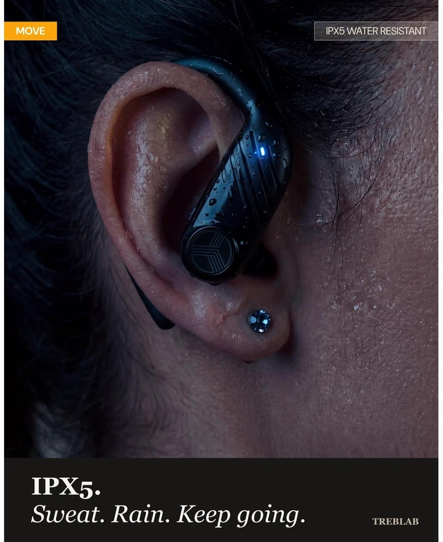 Alt view image 3 of 7 - X3-Pro Earbuds Wireless Bluetooth, Earhook IPX5 11H Powerbank | Bluetooth Running Headphones, gaming mode 60ms, wireless charging case, secure earhook, ENC mics, BT 5.4, 9g ultra-light