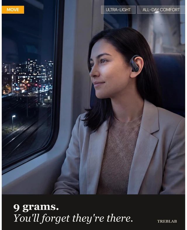 Alt view image 4 of 7 - X3-Pro Earbuds Wireless Bluetooth, Earhook IPX5 11H Powerbank | Bluetooth Running Headphones, gaming mode 60ms, wireless charging case, secure earhook, ENC mics, BT 5.4, 9g ultra-light