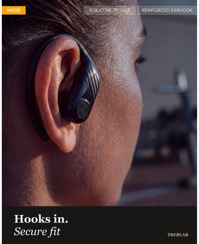Alt view image 5 of 7 - X3-Pro Earbuds Wireless Bluetooth, Earhook IPX5 11H Powerbank | Bluetooth Running Headphones, gaming mode 60ms, wireless charging case, secure earhook, ENC mics, BT 5.4, 9g ultra-light