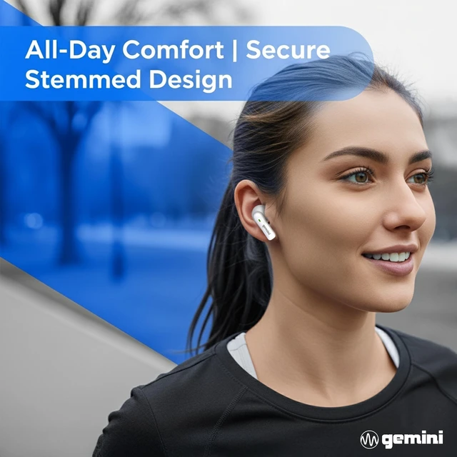 Alt view image 2 of 7 - True Wireless Earbuds, 13mm Drivers, Touch Control (GEBX-100) | True wireless earbuds, dual 13mm drivers - up to 4 hr + USB-C case - tap control - hands-free calls