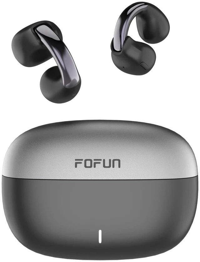 Main image of Clip On Earbuds, Physical Button Control Open Ear Wireless Bluetooth Headphones, HiFi Sound & Environment Noise Cancelling Earbuds with Mic, Bluetooth 6.0, Up to 32H Playtime, for Run/Workout