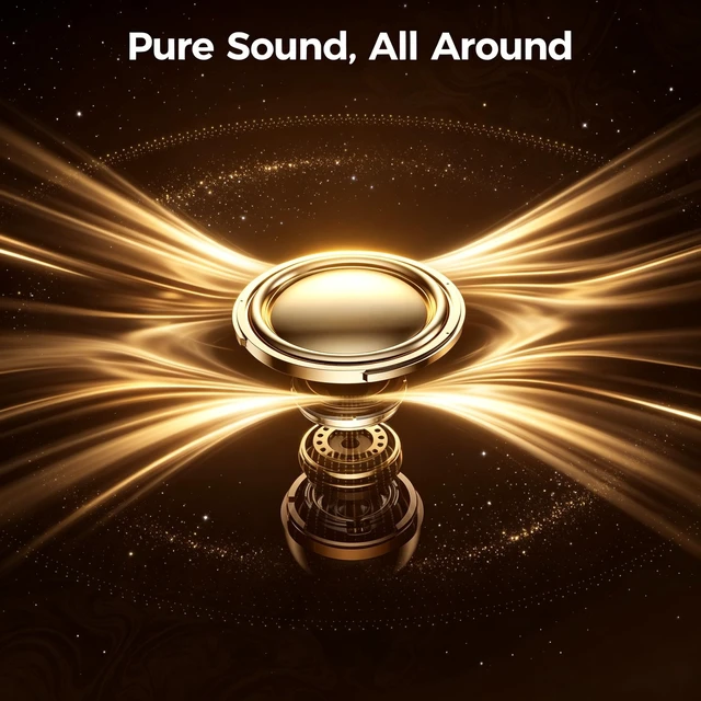 Alt view image 3 of 7 - Aesthetic Upgraded Wireless Earbuds 2-in-1 with Day & Night Modes, Bluetooth 6.0 Ultra-Mini Headphones, Built in Mics & HIfi Stereo Earphones, IPX5, All in Comfortable Ear buds (Classic Gold)