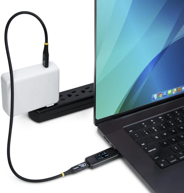 Alt view image 7 of 7 - USB-C Power Tester, Digital Multimeter, 240W PD (USBC-PWRTESTER) | Bi-Directional Voltage and Current Meter, Cable and Port Tester, USB 10Gbps, EPR, USB 10Gbps Pass-Through, Male to Female
