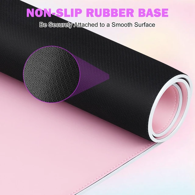 Alt view image 7 of 7 - 15W Magnetic Wireless Charging RGB Mouse Pad, 800x300mm Pink | Qi Fast Charging LED Mouse Mat, Magnetic Wireless Charger, 800x300mm, Non-Slip Waterproof Gaming Desk Mat, Pink