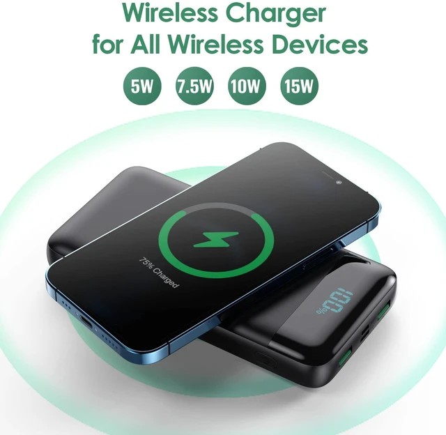 Alt view image 2 of 7 - Wireless Portable Charger 30800mAh,15W Wireless Charging 25W PD QC4.0 Fast Charging USB-C Power Bank, 4 Output Travel Essential External Battery Pack Compatible with iPhone 17/16/15/14,Galaxy,Android