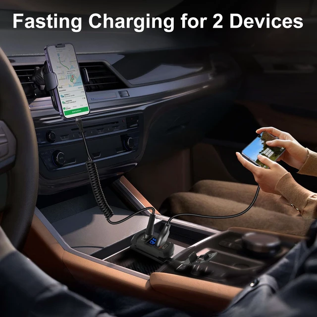 Alt view image 3 of 7 - USB Rocker Switch Outlet with Voltmeter, USB-C PD & USB-A Fast Charging Panel Mount for 12V/24V Car, RV, Boat