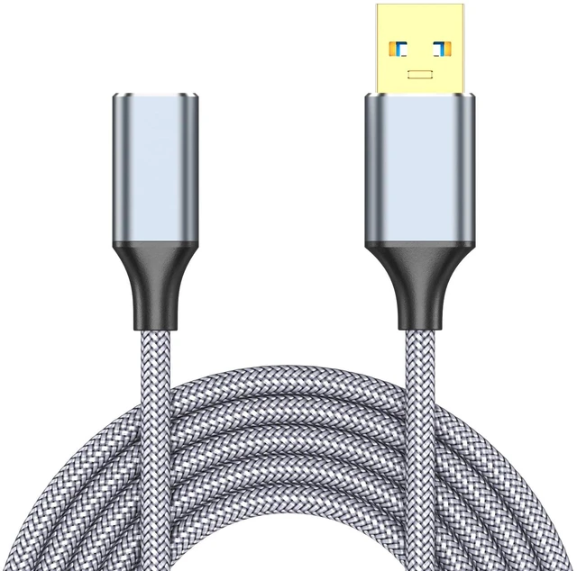 Main image of 6.6FT USB C Female to USB 3.0 Male Cable,USB to USB C Adapter Cable | 5Gbps Data Transfer,Compatible with USB-C headphone,Card reader,Hub,Keyboard,mouse;For USB-A laptop,Charger,Power Bank