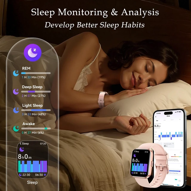 Alt view image 3 of 7 - Smart Watches for Women with Call, Health Monitor, Alexa Smartwatch | Womens Smart Watch for iPhone Android, Sleep,Heart Rate,Stress Monitor, Cycle Tracking, 100+ Sports Modes Fitness Watch