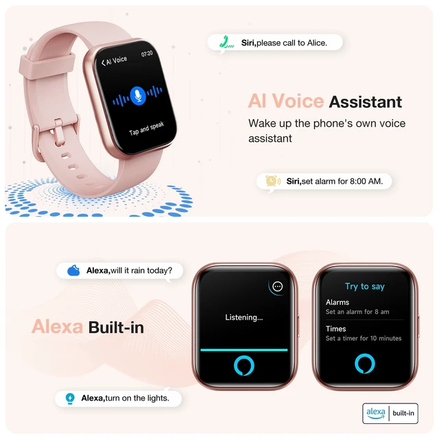 Alt view image 7 of 7 - Smart Watches for Women with Call, Health Monitor, Alexa Smartwatch | Womens Smart Watch for iPhone Android, Sleep,Heart Rate,Stress Monitor, Cycle Tracking, 100+ Sports Modes Fitness Watch