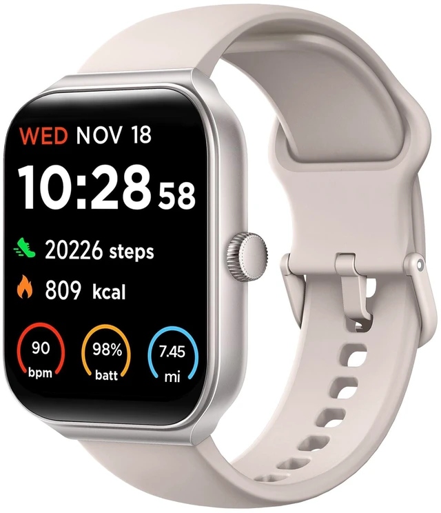 Main image of 1.95" Smart Watch for Women with ALEXA, Fitness Watch for Android iOS Phone | Call Function, Message Notifications, Pedometer, Heart Rate, Sleep Monitor, 100 Sport Modes, IP68 Waterproof,