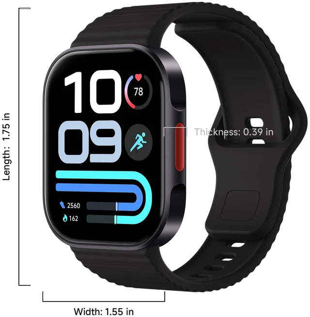 Alt view image 2 of 7 - REDMI Watch 6 Lite Smart Watch Black | 1.96" AMOLED 1500 nits AOD, BT calling, 18-day battery, 5 ATM, 150+ sport modes, 9.9 mm slim