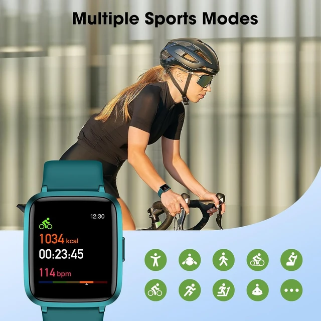 Alt view image 5 of 7 - Fitness Tracker Watch with Heart Rate, No App No Phone Required, Pedometer | Step Counter, Heart Rate Monitor, Sleep Monitor, Alarm Clock, Stopwatch, Fitness Tracker, IP68 Waterproof Smart Watches