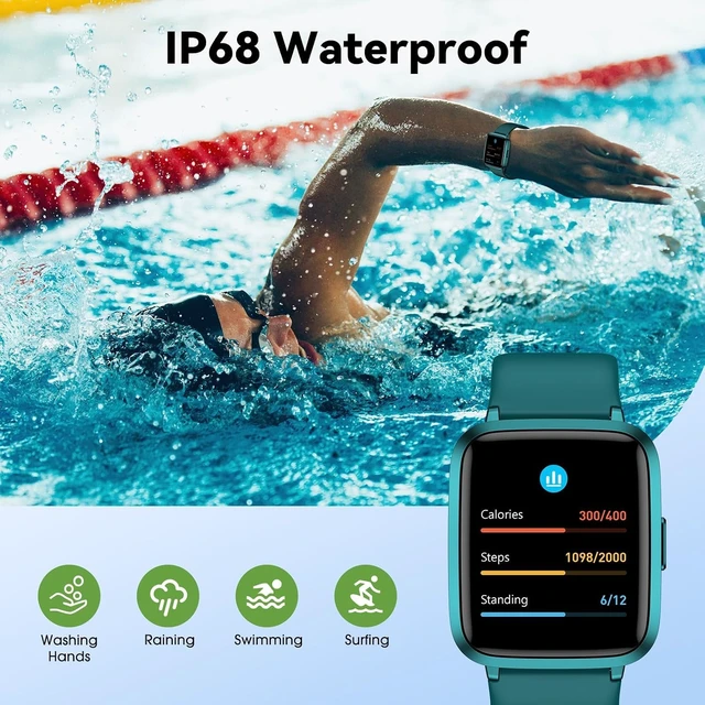 Alt view image 3 of 7 - Fitness Tracker Watch with Heart Rate, No App No Phone Required, Pedometer | Step Counter, Heart Rate Monitor, Sleep Monitor, Alarm Clock, Stopwatch, Fitness Tracker, IP68 Waterproof Smart Watches