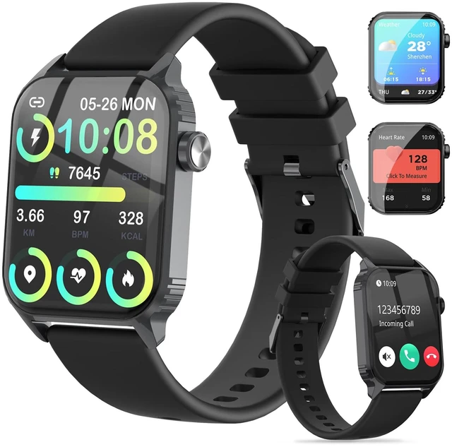 Main image of Smart Watch for Men, 120 Sports Modes Smartwatch with 1.83" HD, Alexa Built-in, Heart Rate/Sleep Monitor, IP67 Waterproof, Bluetooth Call & Music Control Fitness Watch for iPhone/Android (Black)