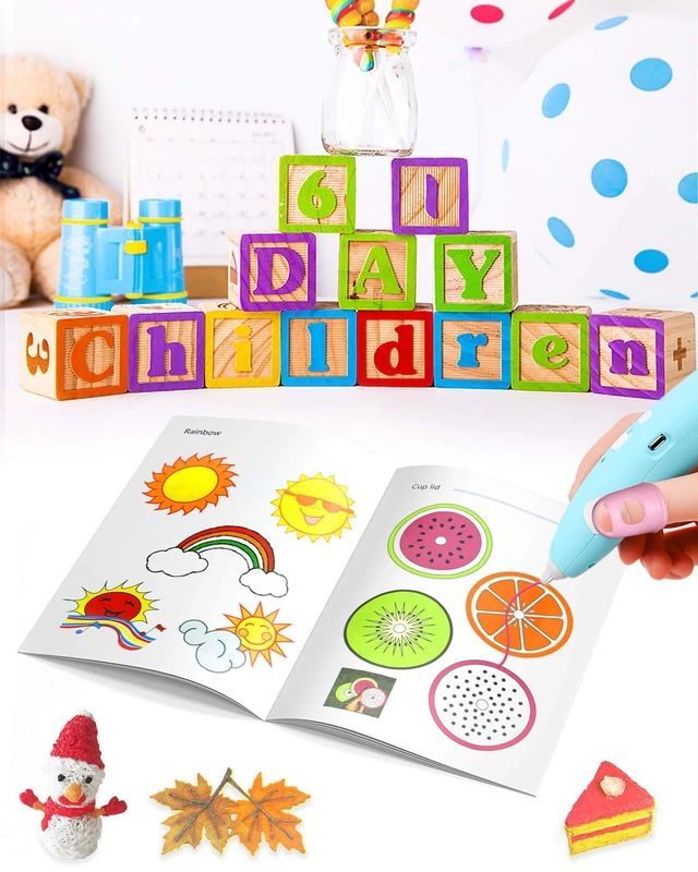 Alt view image 5 of 6 - 3D Printing Drawing Book, Colorful 40 Patterns Thick Paper Template | Painting Graffiti Template, with a Clear Plate, 3D Pen Model Stencils for Birthday Christmas DIY Gifts, Creative Art Projects