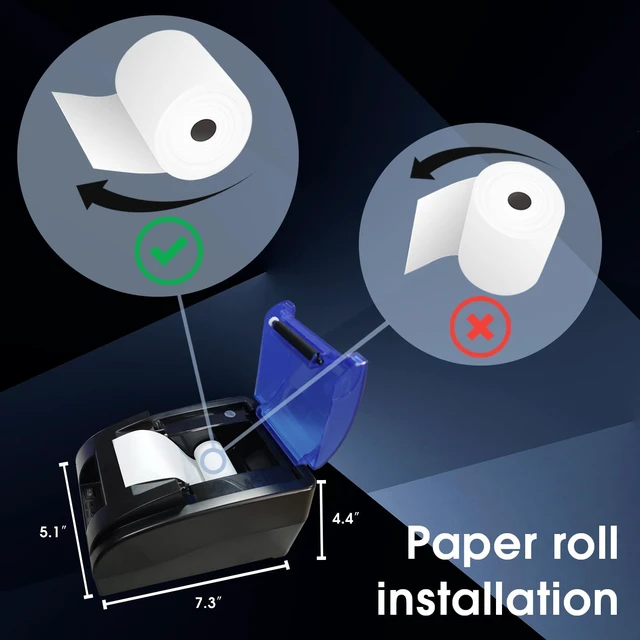Alt view image 2 of 6 - Printer Receipt Printer Connect BC-55 BC-40 BCS-160 Mixed Bill Money Counter & Coin Sorter 58mm USB Cash Drawer Interface NOT for Square NOT for Other PC Device