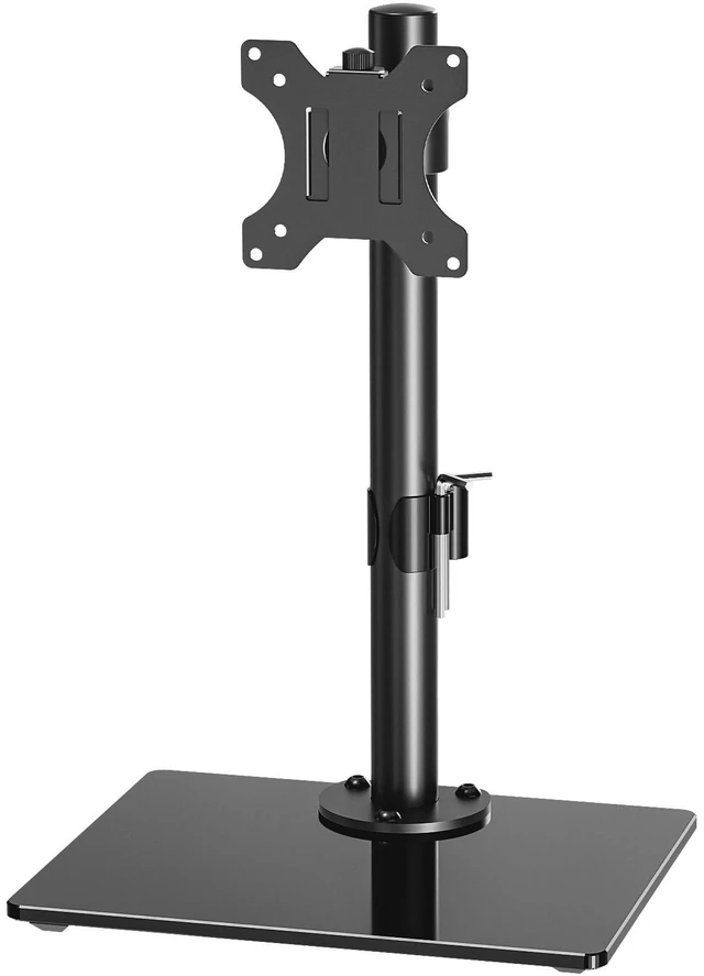 Main image of Monitor Stand for Desk, Freestanding Monitor Mount Fits 13-32 inch Screen up to 19.8 lbs, Screen Stand with Swivel, Height, Rotation Adjustment, VESA Mount 100 x 100mm, 75 x 75mm