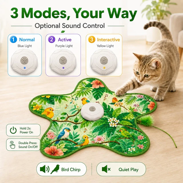 Alt view image 5 of 5 - Hide and Seek Interactive Cat Toys, Puzzle Motion Activated for Indoor Cats | Automatic Electric Stimulating Rechargeable Motion Activated Self Play Reducing Boredom Relief for Bored Indoor Adult Cats