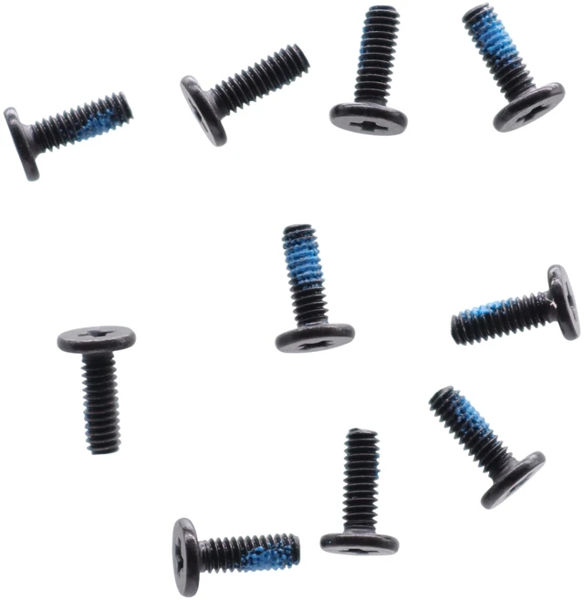 Main image of 10X M2x6mm Phillips Flat-Head Screws w/Nickel Replacement for Dell HP Acer Lenovo ASUS Laptop, Bottom Case, 2.5" SATA Caddy Sled