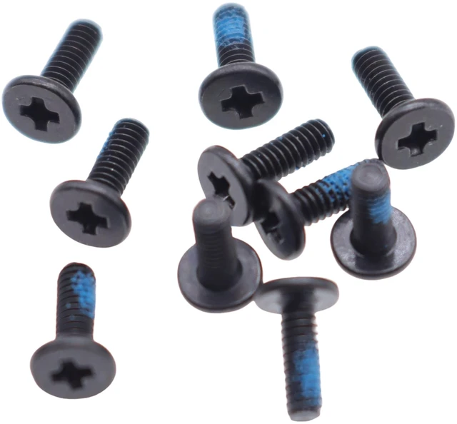 Alt view image 5 of 5 - 10X M2x6mm Phillips Flat-Head Screws w/Nickel Replacement for Dell HP Acer Lenovo ASUS Laptop, Bottom Case, 2.5" SATA Caddy Sled