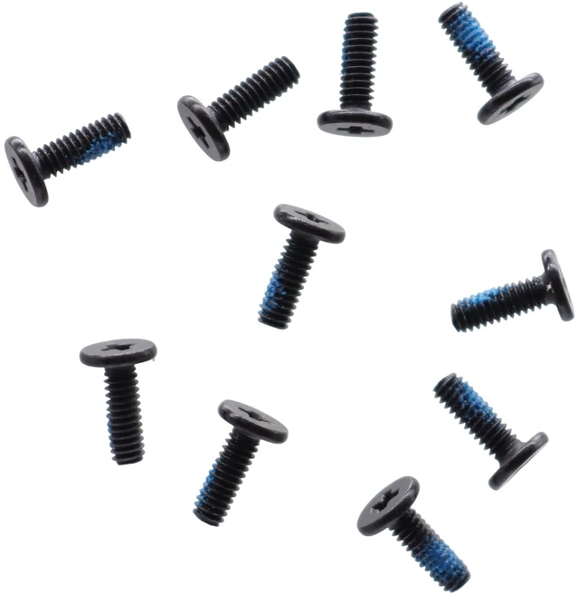 Alt view image 4 of 5 - 10X M2x6mm Phillips Flat-Head Screws w/Nickel Replacement for Dell HP Acer Lenovo ASUS Laptop, Bottom Case, 2.5" SATA Caddy Sled