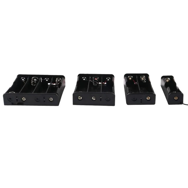 Alt view image 3 of 5 - 4pcs 18650 Battery Holder 1/2/3/4 Slots 18650 Battery Holder with Wire for DIY Parallel or Series Circuit PCB Projects