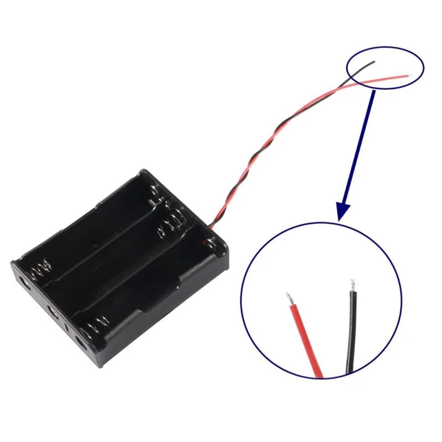 Alt view image 4 of 5 - 4pcs 18650 Battery Holder 1/2/3/4 Slots 18650 Battery Holder with Wire for DIY Parallel or Series Circuit PCB Projects