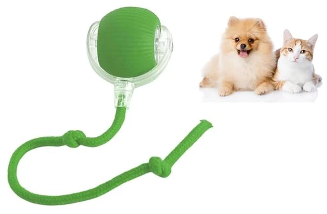 Main image of Interactive Rolling Dog & Cat Toy - Smart 360° Automatic Electric Ball, Chewable & Self-Rolling, Viral Fun for Indoor Pets, Stimulates Exercise & Play, Ideal for Dogs and Cats (Green)