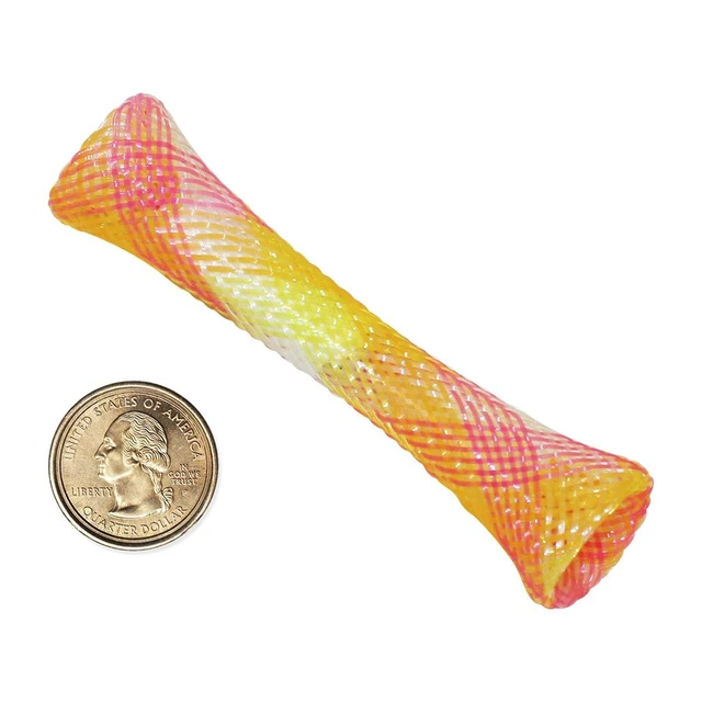 Alt view image 2 of 7 - Kitty Fun Tubes Cat Toy with Catnip Inside | Bouncy Interactive Mesh Toy for Cats and Kittens to Bite, Swat and Chase | 3 Pieces