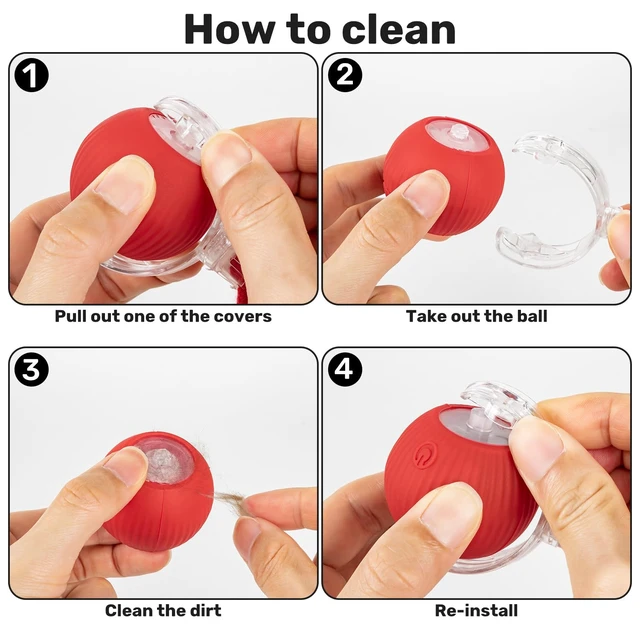 Alt view image 5 of 7 - Cat Toy, Electric Interactive Toys for Indoor Cats, Red