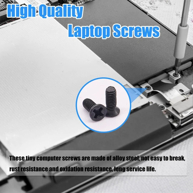 Alt view image 5 of 6 - 360Pcs Laptop Screws Notebook Computer Tiny Screw Kit 12 Sizes M2 M2.5 M3 Laptop Replacement Computer Screws for Motherboard SSD PC Fan Hard Drive
