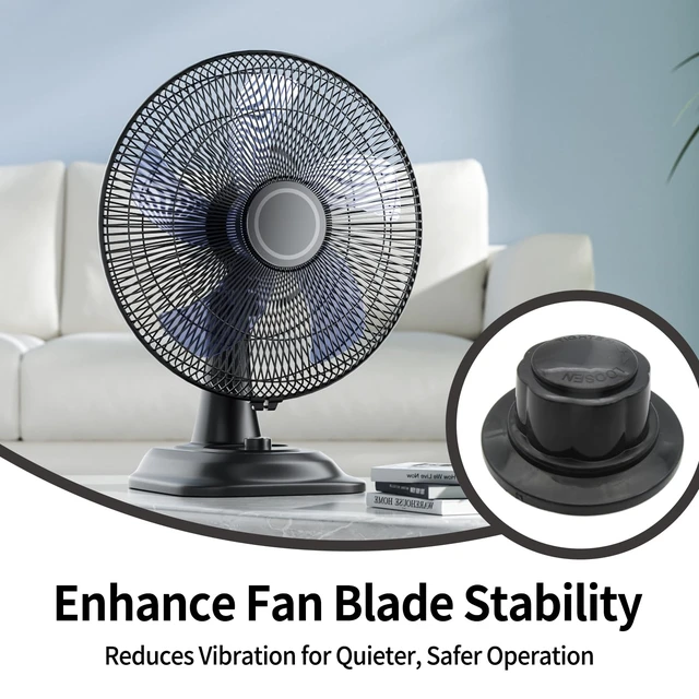 Alt view image 4 of 7 - 2PCS Fan Parts Blade Covers and Screw Knobs M8x1.5mm Hole for 16" Table Floor and Ceiling Fans General Replacement Accessories for Fan Blades Cover Fixing and Mounting Screws