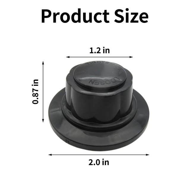 Alt view image 7 of 7 - 2PCS Fan Parts Blade Covers and Screw Knobs M8x1.5mm Hole for 16" Table Floor and Ceiling Fans General Replacement Accessories for Fan Blades Cover Fixing and Mounting Screws