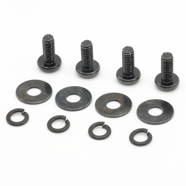 Alt view image 7 of 7 - VESA Compatible M4 10mm TV/Monitor Wall Mount Screws | Fits 75x75mm and 100x100mm Brackets, For Mounting Any TV / Monitor Brand, Metric Screws & Washers