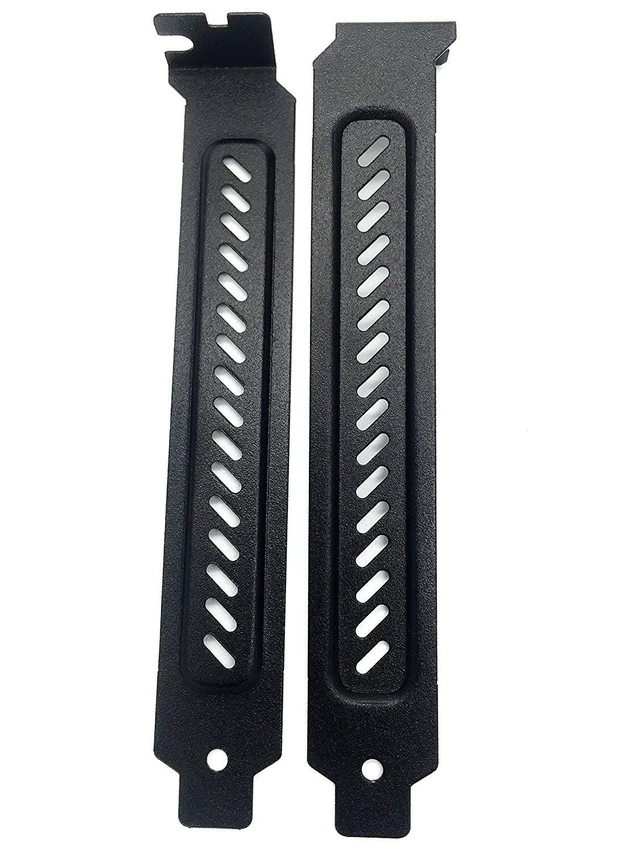 Alt view image 3 of 5 - Hard Steel Dust Filter Blanking Plate PCI Slot Cover 10 Pcs Black