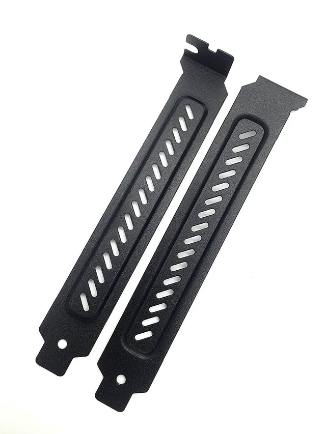 Alt view image 4 of 5 - Hard Steel Dust Filter Blanking Plate PCI Slot Cover 10 Pcs Black
