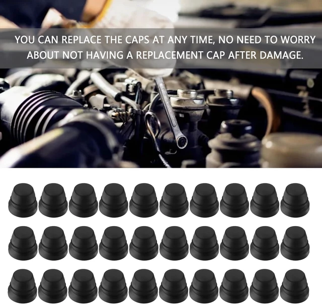 Alt view image 5 of 7 - 30PCS Car Disc Brake Bleeder Caps,Waterproof Dustproof Rubber Grease Fitting Caps,Universal Zerk Fitting Cap Car Accessories for Most Cars Trucks Motorcycles (30PCS)