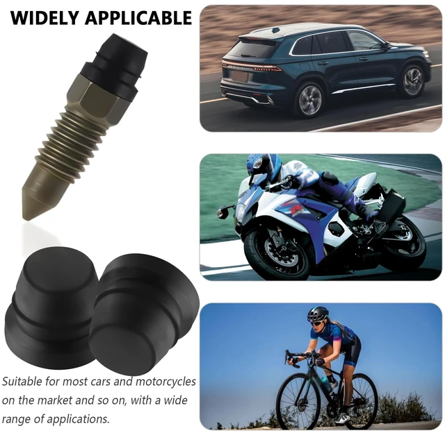 Alt view image 7 of 7 - 30PCS Car Disc Brake Bleeder Caps,Waterproof Dustproof Rubber Grease Fitting Caps,Universal Zerk Fitting Cap Car Accessories for Most Cars Trucks Motorcycles (30PCS)