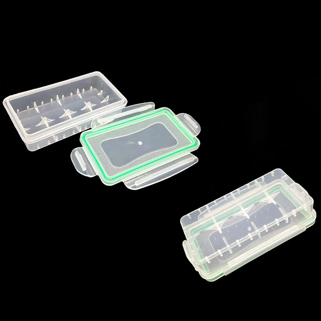 Alt view image 2 of 5 - 18650 Battery Storage Case Plastic Waterproof Battery Holder for 18650 and 16340 Batteries (4 Pack)
