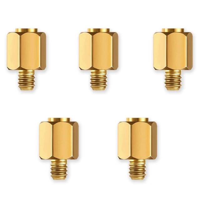 Alt view image 3 of 6 - Brass M.2 SSD mounting Screw kit for ASUS Motherboards