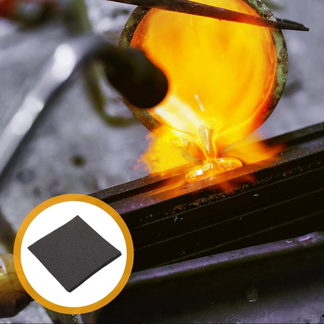 Alt view image 4 of 7 - Graphite Carbon Felt Insulation Pad for Vacuum Furnace Heat Resistant Fireproof Soft Blanket for Laboratory and Industrial Use 3.93 X 3.93 X 0.11 in 2 Pack