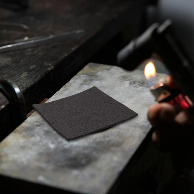 Alt view image 5 of 7 - Graphite Carbon Felt Insulation Pad for Vacuum Furnace Heat Resistant Fireproof Soft Blanket for Laboratory and Industrial Use 3.93 X 3.93 X 0.11 in 2 Pack